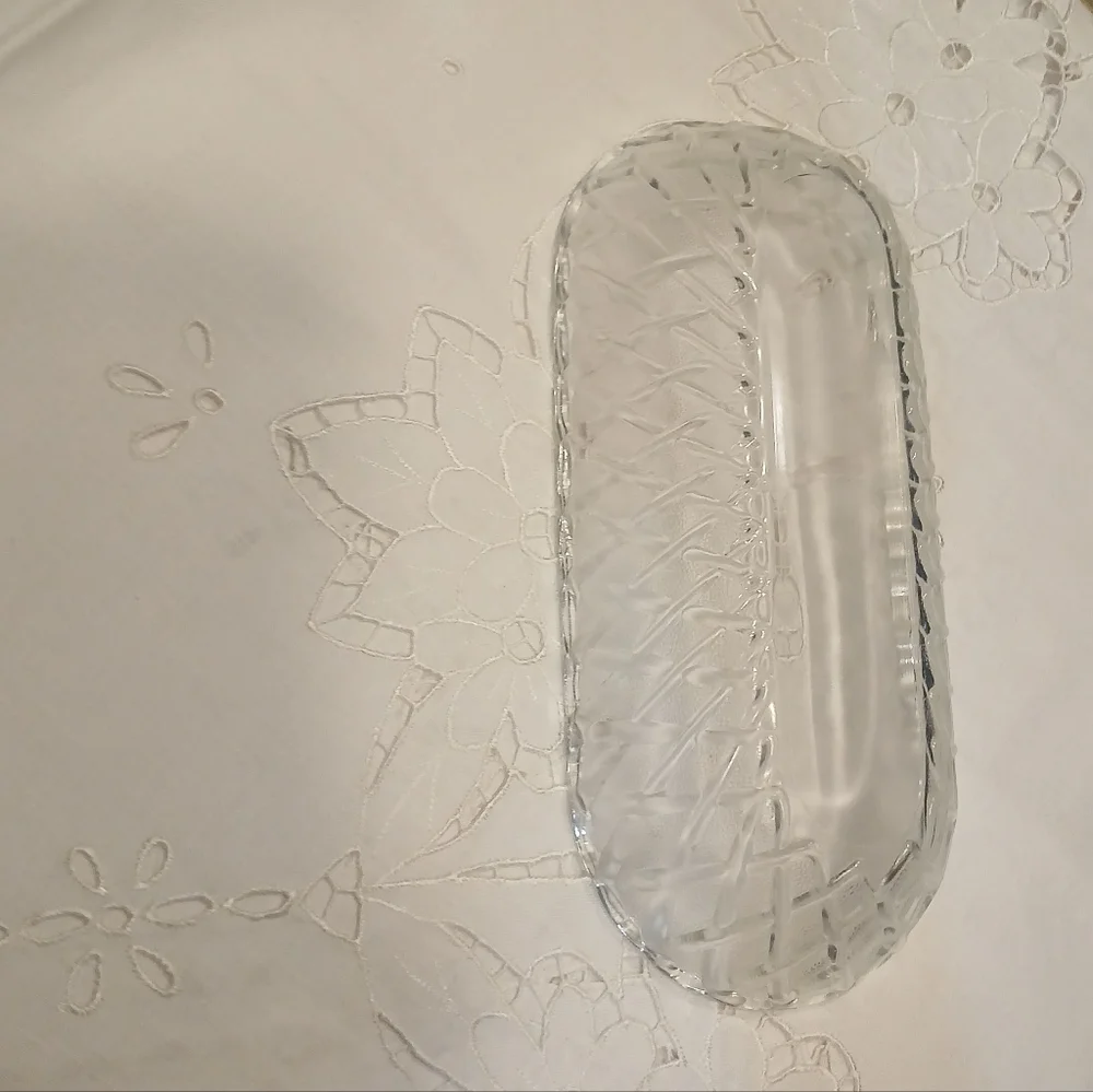 Indiana Glass Clear Oval Serving Dish